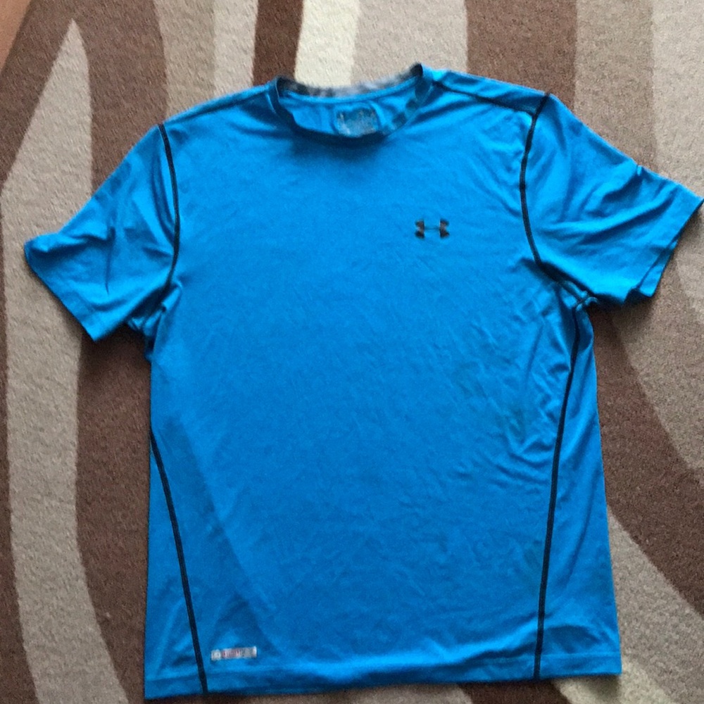 Under Armour Blue Climacool shirt. XL, stretchy material. Like new condition